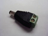 Power Plug to Screw terminals adaptor